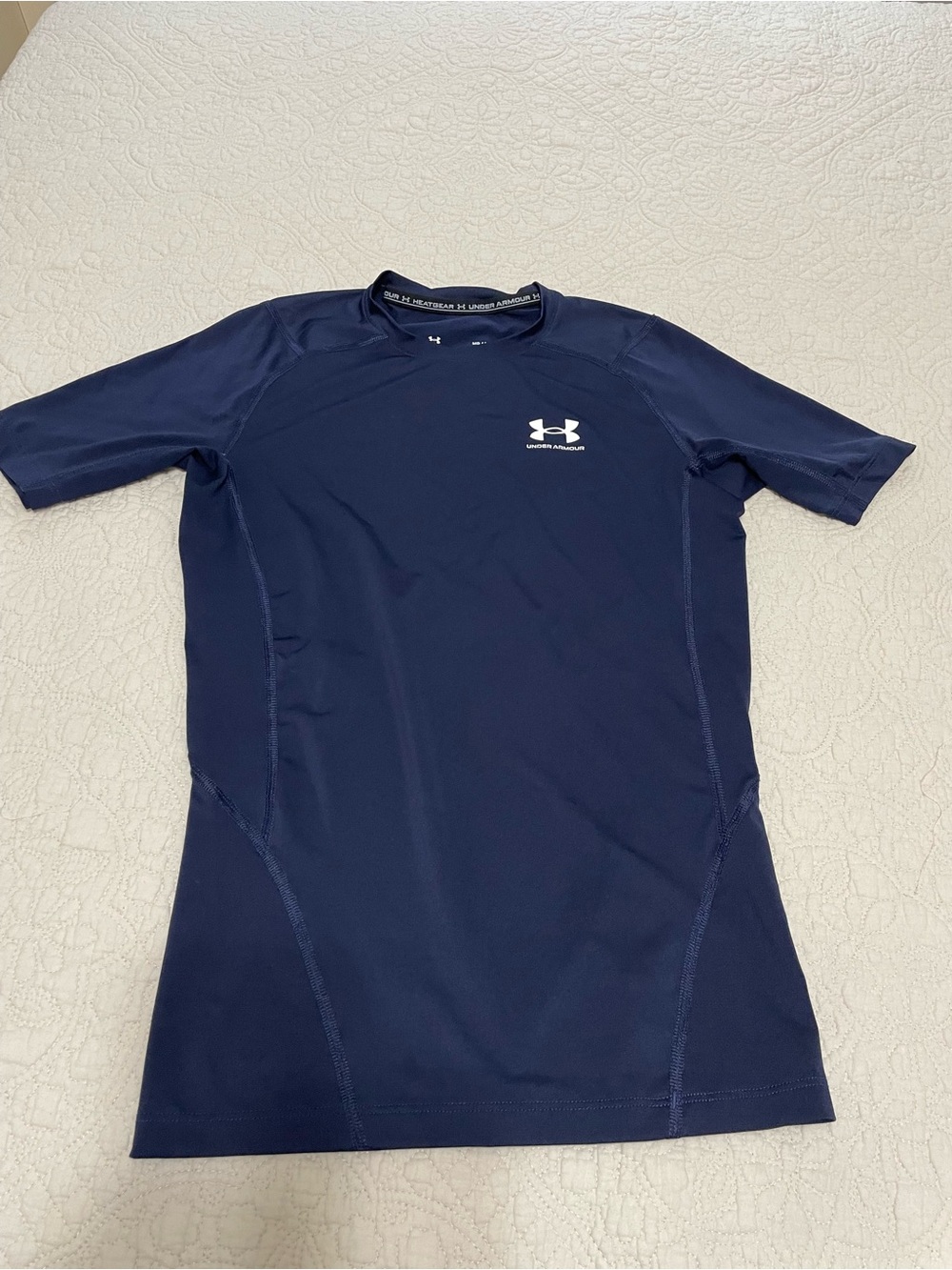 Under Armour Navy Short Sleeve compression tee